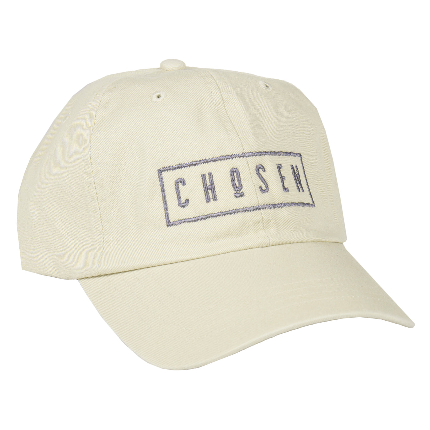 chosen adult baseball hat in cream color comfy and cozy